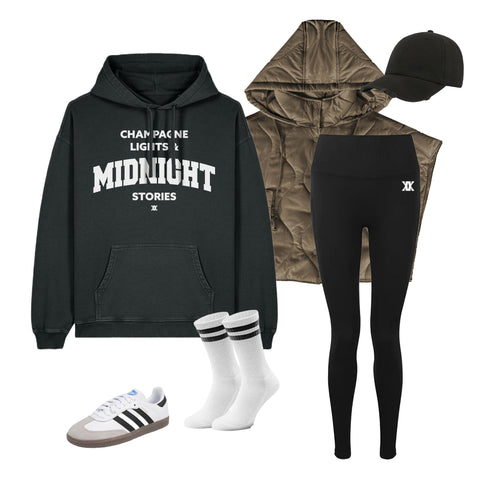 Hoodie Washed Midnight